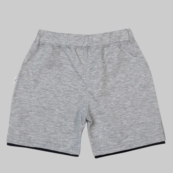 Quần thun bé trai ngắn CF B048005 Xám