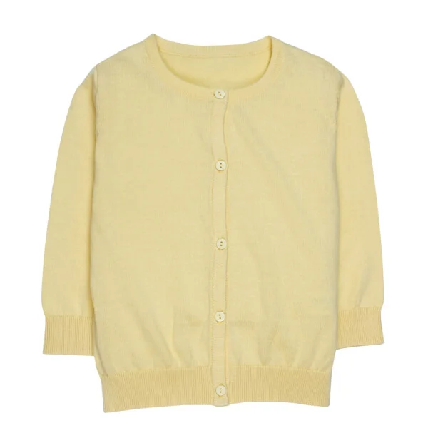 Áo khoác len bé gái CF G048018 Vàng