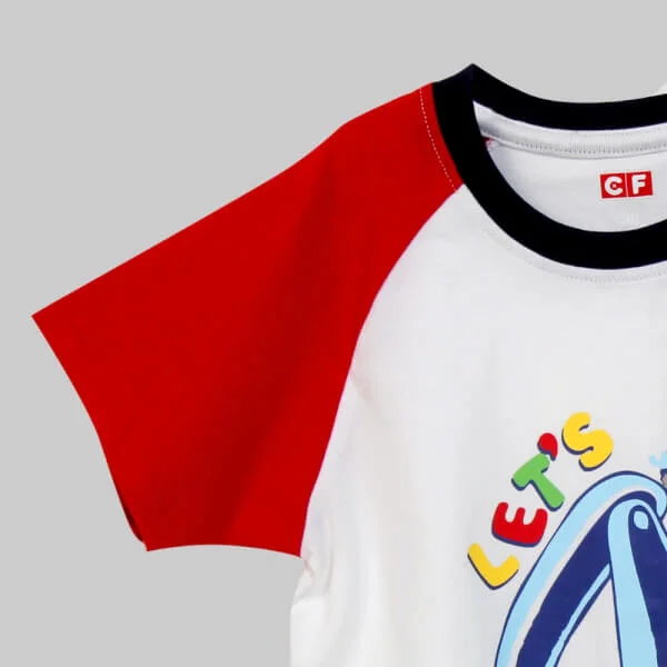 Áo thun bé trai tay ngắn CF B048024 Trắng