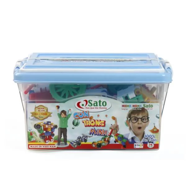 Hộp lắp ráp Con Thông Minh 68pcs SATO14 (SATO)