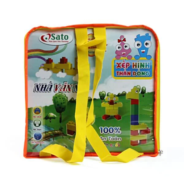 Xếp hình Nhà Văn Nhí 50pcs SATO81 SATO