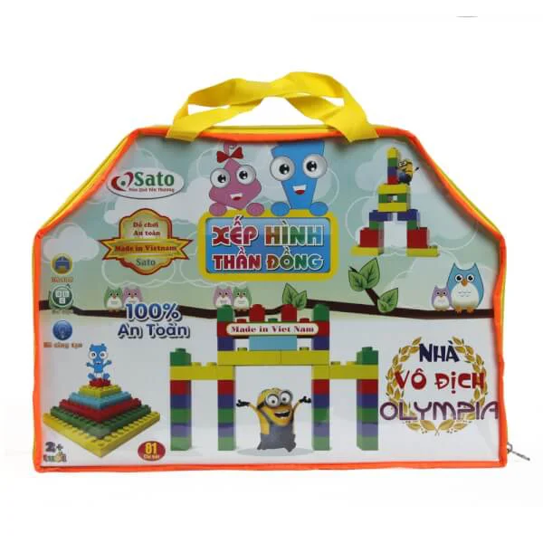 Lắp ráp Nhà Vô Địch Olympia 81pcs SATO82 SATO