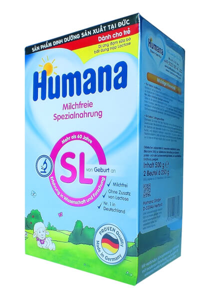 Thực phẩm dinh dưỡng Humana SL 500g (Dị ứng sữa bò)