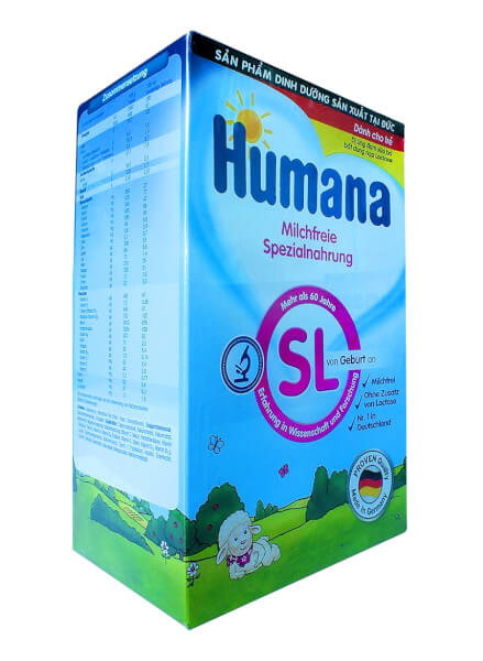 Thực phẩm dinh dưỡng Humana SL 500g (Dị ứng sữa bò)