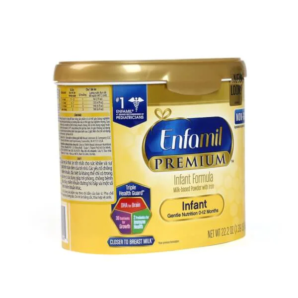 Combo 2 lon Sữa bột Enfamil Premium Infant Formula, 629g