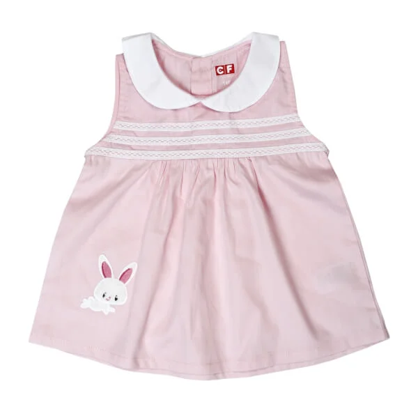 Bộ thun bé gái ngắn CF G058028 Hồng