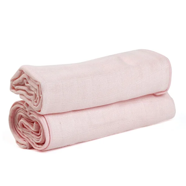 Khăn sợi tre  Nappi 2 chiếc/ hộp 77x77 cm (Hồng)