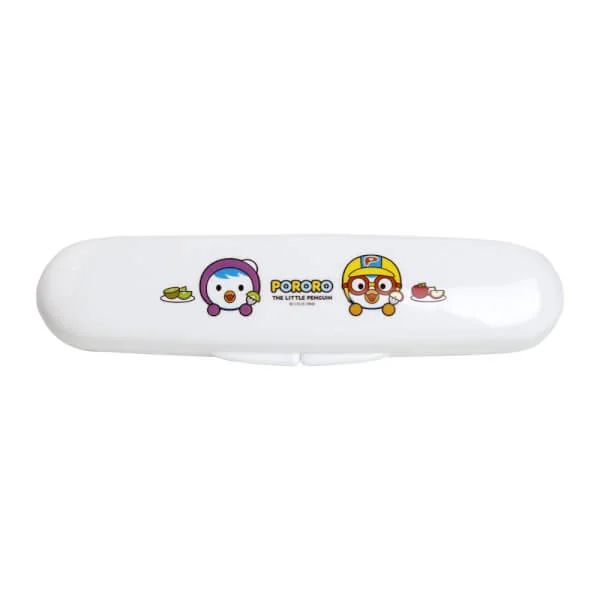 Bộ muỗng silicone Edison Pororo (màu xanh)
