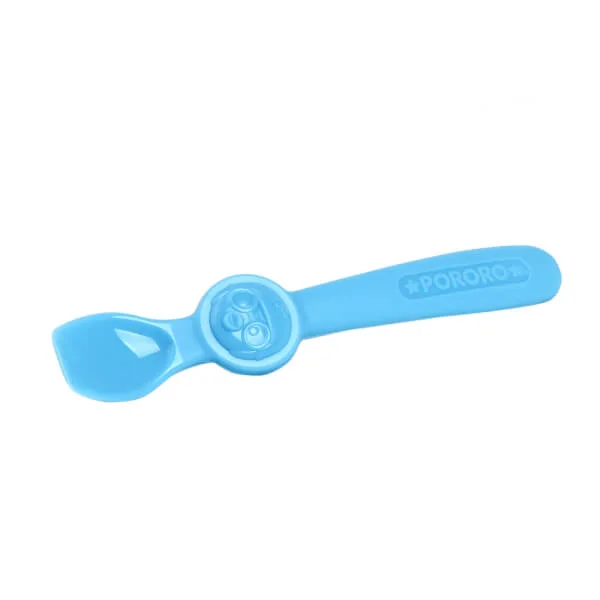 Bộ muỗng silicone Edison Pororo (màu xanh)