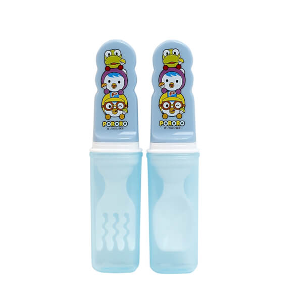 Bộ muỗng nĩa đa năng Edison Pororo (màu xanh)