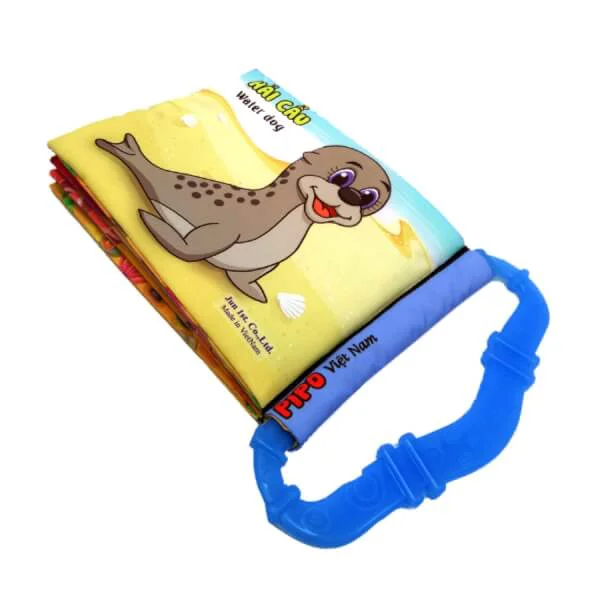 Sách vải kèm gặm nướu chủ đề Sinh Vật Biển