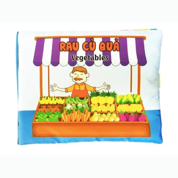 Sách vải chủ đề Rau Củ Quả