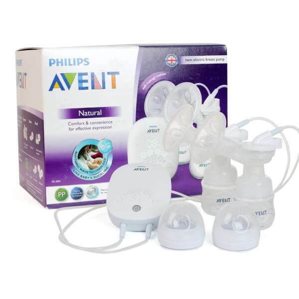 Combo 1 Máy hút sữa điện đôi Philips Avent SCF303/01 & 1 Balo đa năng cho mẹ bỉm sữa - màu hồng M37661