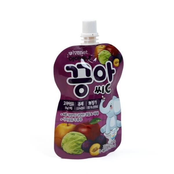 Combo 4 Nước ép trái cây Ivenet Puree C (táo, lê, mận, bắp cải) 80ml