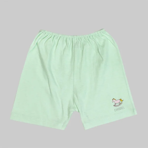 Set 3 quần sơ sinh ngắn CF Xanh bạc hà