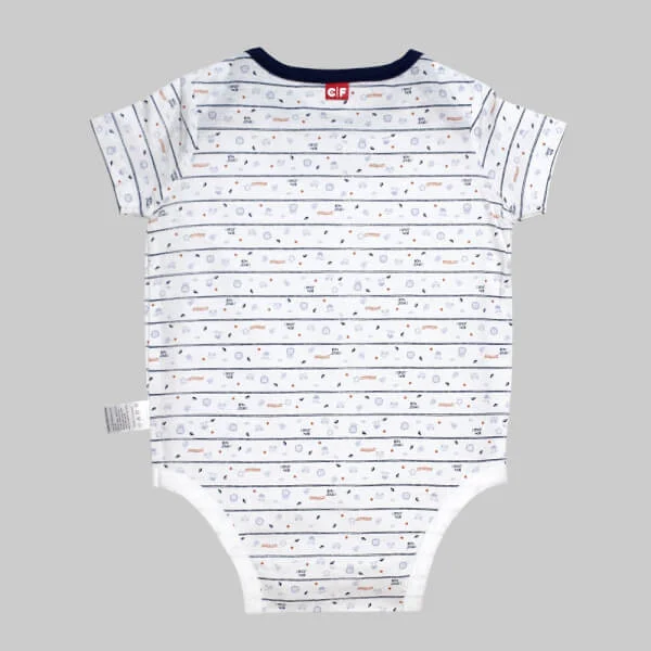 Body bé trai tam giác CF B068012 Trắng