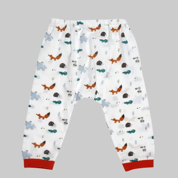 Bộ thun bé trai dài CF B068004 Trắng