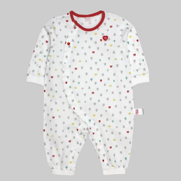 Body bé gái dài CF G068003 Trắng