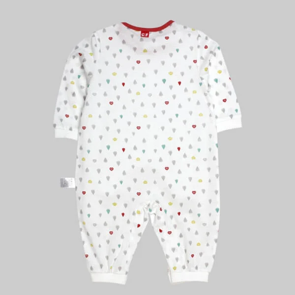 Body bé gái dài CF G068003 Trắng