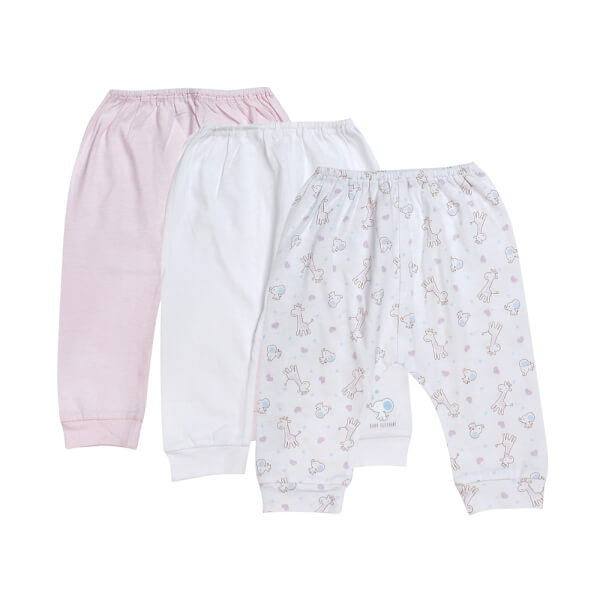 Set 3 quần sơ sinh dài CF Hồng