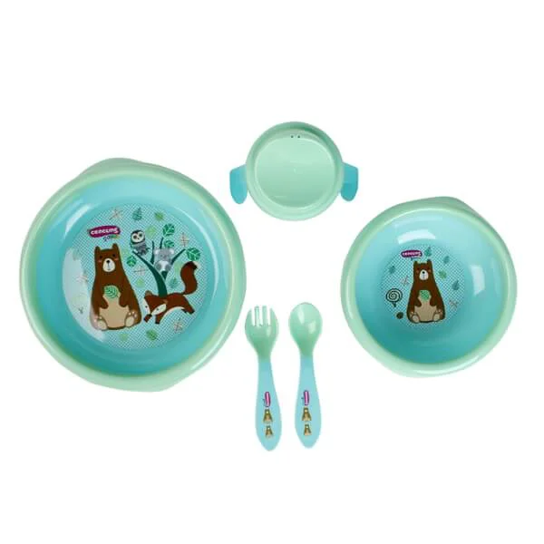 Bộ đồ dùng ăn uống ConCung Good (Xanh lá )