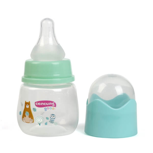 Combo 2 Bình sữa ConCung Good Easy Start nhựa PP cổ thường (60ml, Xanh lá)