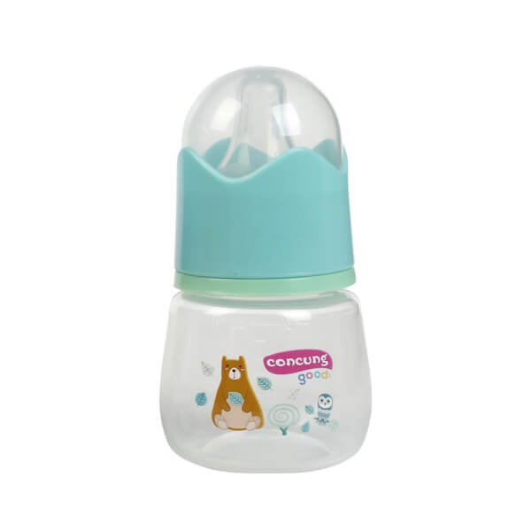 Combo 2 Bình sữa ConCung Good Easy Start nhựa PP cổ thường (60ml, Xanh lá)
