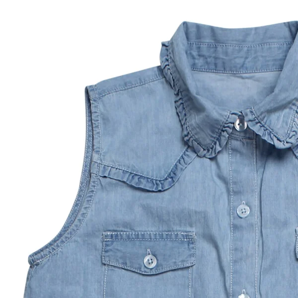 Đầm vải Jeans bé gái CF G068028 Xanh jean