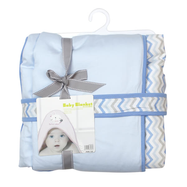 Chăn quấn em bé 17228 Mother Choice màu xanh size 90x90(cm)