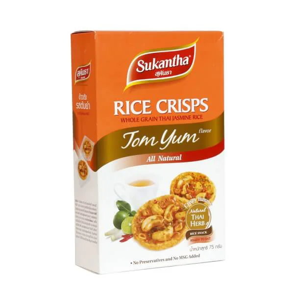 Bánh gạo Thái Jasmine vị Tom Yum, (dạng hộp)