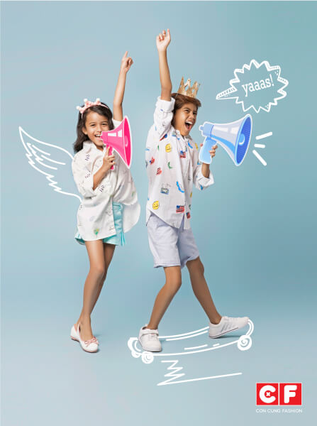 Quần kaki bé gái ngắn CF G058019 Xanh