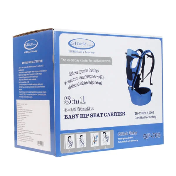 Địu bé 8 in 1 Gluck Baby (đỏ)