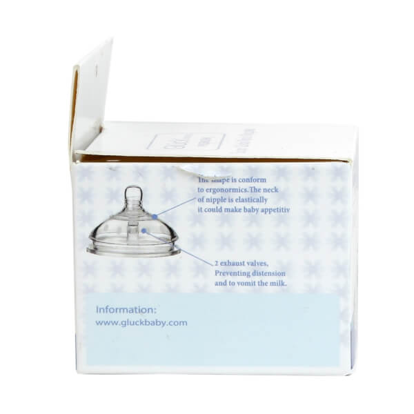 Combo 2 Núm ty silicone Gluck premium (size L)