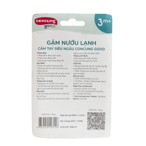 Gặm nướu lạnh Cầm tay siêu ngầu ConCung Good - Hồng