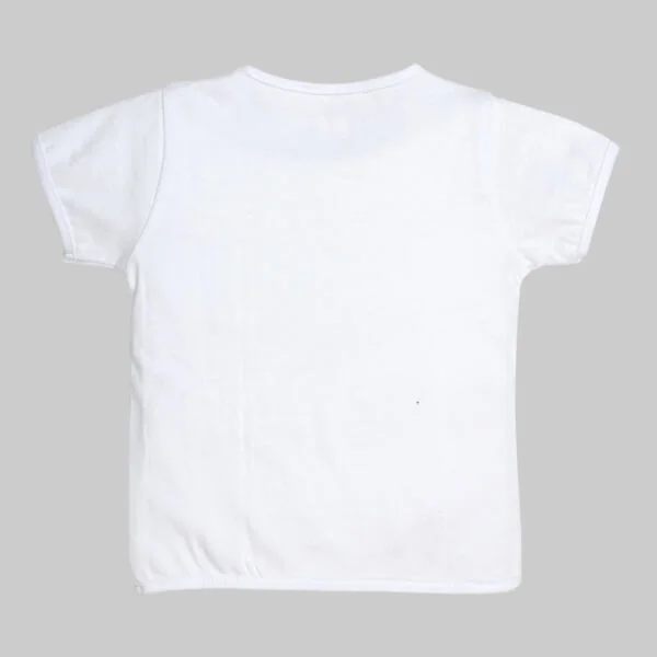 Áo sơ sinh cài chéo tay ngắn CF (Trắng)