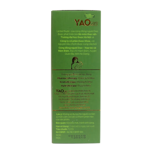 Gel tắm thảo dược phụ nữ sau sinh Yaocare mama chai 250ml