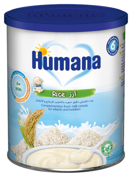 Bột dinh dưỡng ăn dặm Humana Gạo và Sữa - Humana Rice