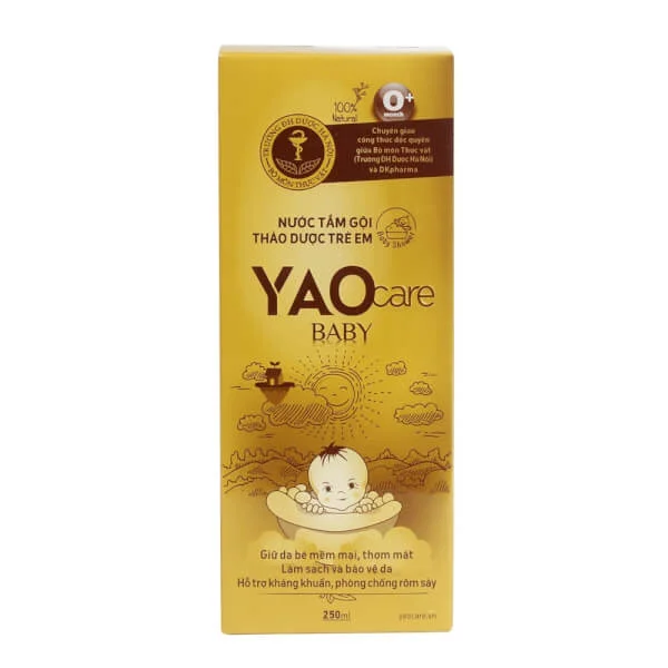 Combo 2 Tắm gội toàn thân thảo dược Yaocare baby cho bé từ 0 tháng 250ml