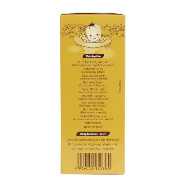 Combo 2 Tắm gội toàn thân thảo dược Yaocare baby cho bé từ 0 tháng 250ml