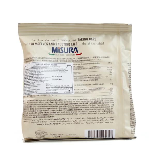 Bánh qui ngũ cốc Misura 120g