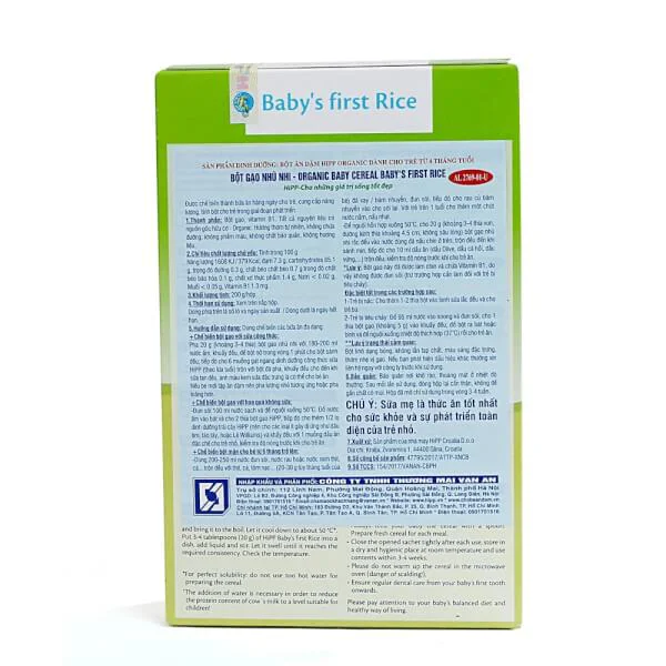 Bột dinh dưỡng HiPP Organic - Bột gạo nhũ nhi 200g