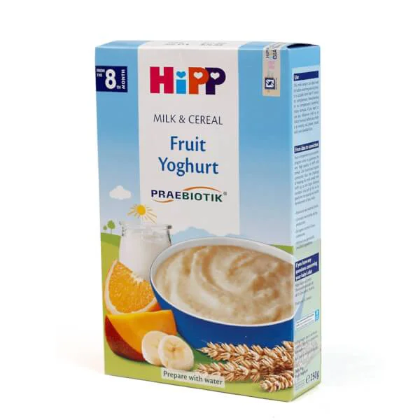 Bột sữa dinh dưỡng HiPP bổ sung Praebiotik - Hoa quả nhiệt đới, sữa chua 250g