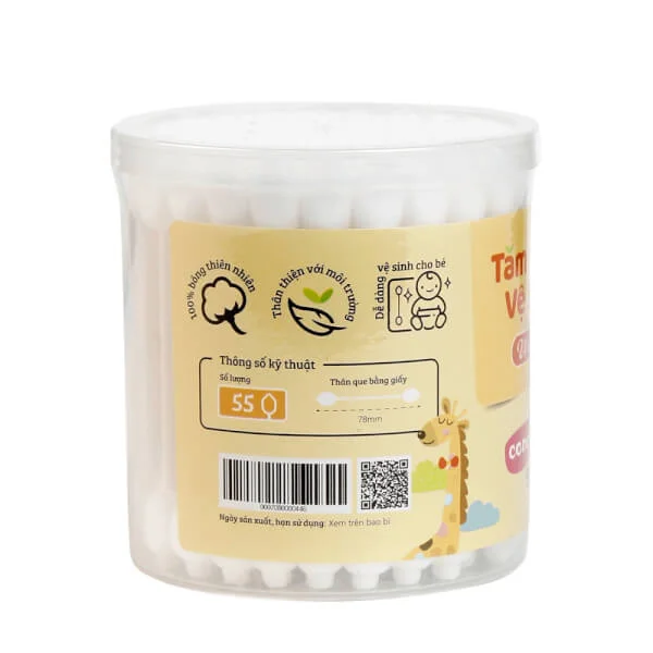 Tăm bông vệ sinh rốn ConCung Good 55 que/ hộp