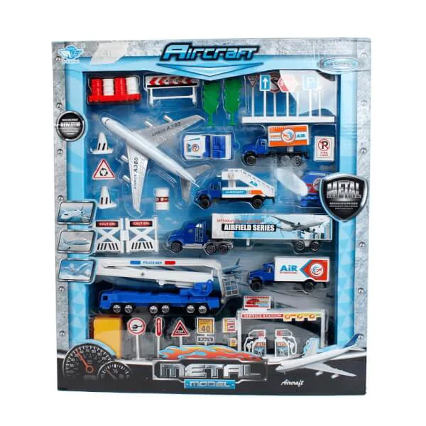 Vỉ xe Diecast lớn chủ đề sân bay - JP2206