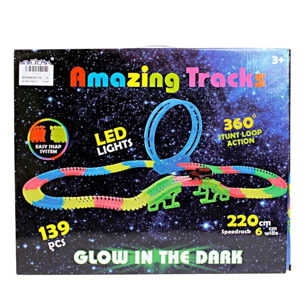 Bộ xe đường ray nhiều màu CY088102 (139pcs)