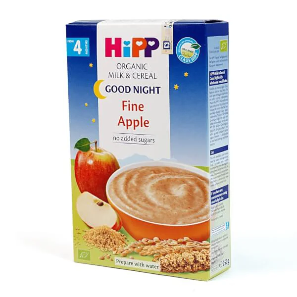 Bột sữa dinh dưỡng Chúc ngủ ngon HiPP Organic - Bột ăn dặm Táo tây 250g