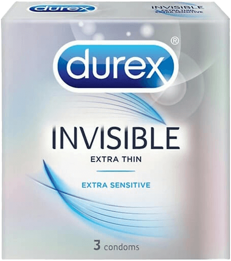 Bao Cao Su Durex Invisible hộp 3 gói