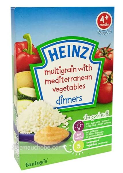 Bột ăn dặm Heinz Ngũ cốc và rau hỗn hợp, 125g