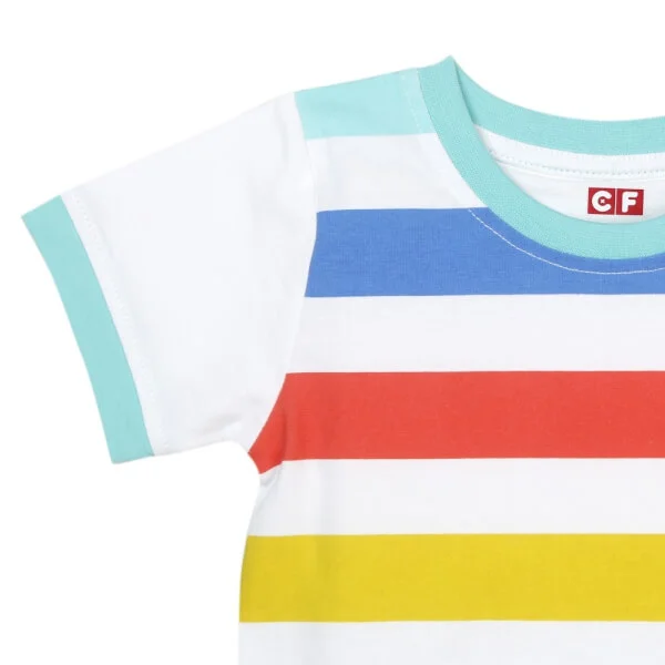Áo thun bé trai tay ngắn CF B049004 Trắng