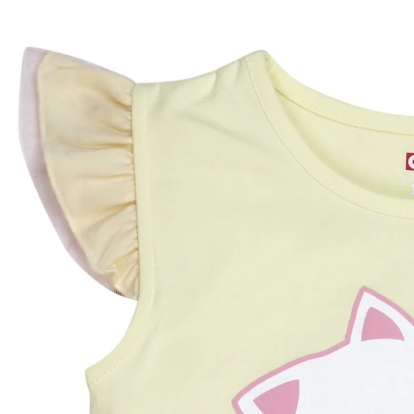 Áo thun bé gái tay ngắn CF G049014 Vàng